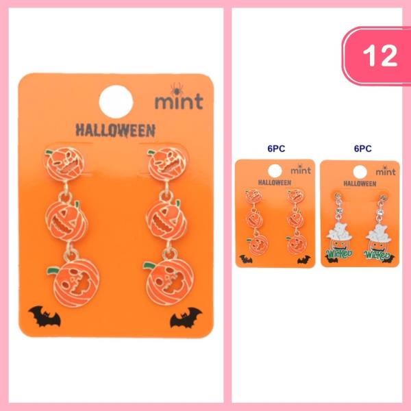 HALLOWEEN DANGLE EARRINGS (12 UNITS)