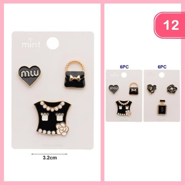 CUTE FASHION BROOCH (12 UNITS )