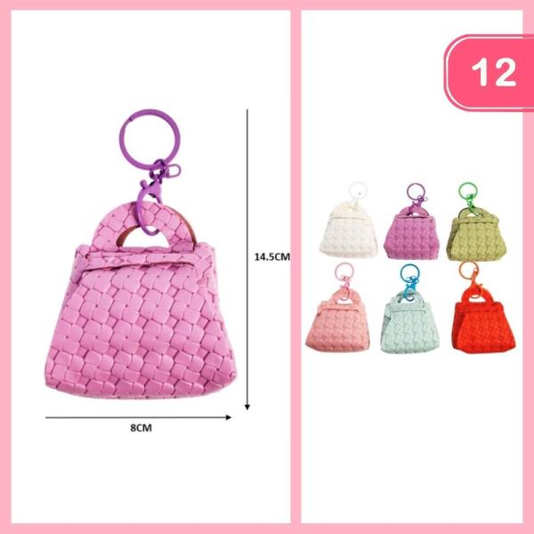MINI BRIDED PURSE KEYCHAIN (12 UNITS)