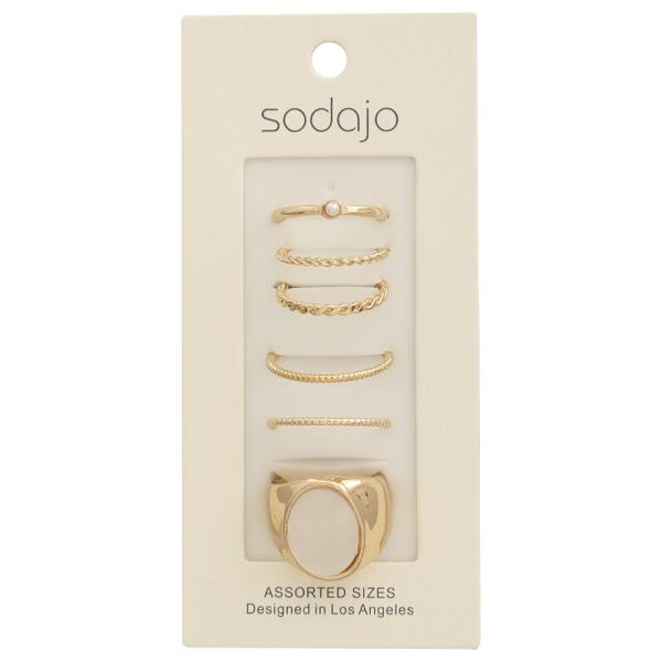 SODAJO ASSORTED MIX RING SET