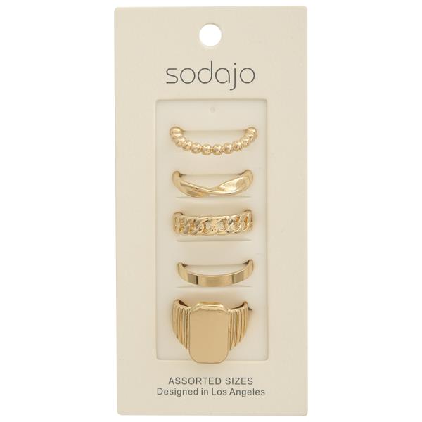 SODAJO ASSORTED MIX RING SET