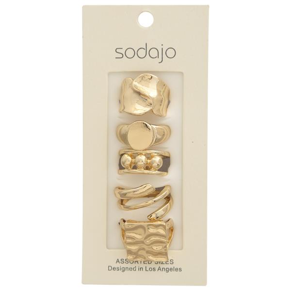 SODAJO ASSORTED MIX RING SET