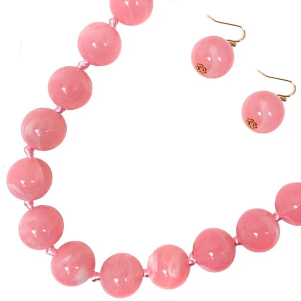 GUMBALL MARVEL BEADED NECKLACE EARRING SET