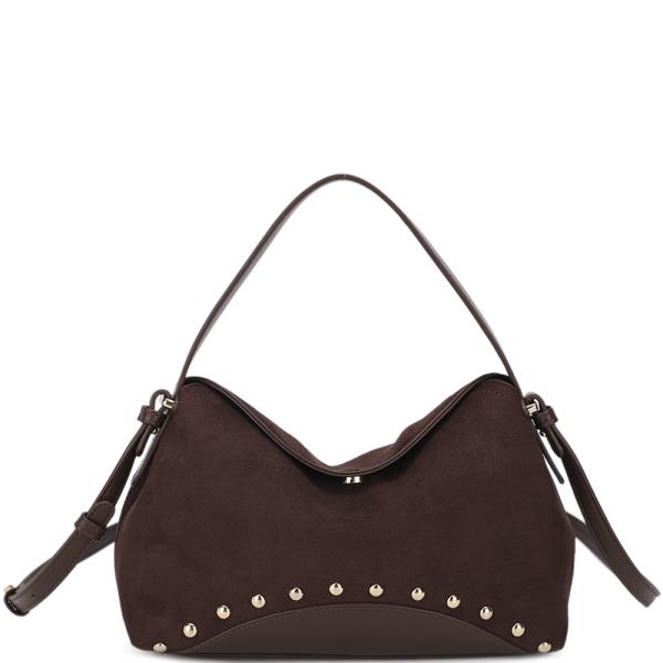 CHIC STUDDED SHOULDER CROSSBODY BAG