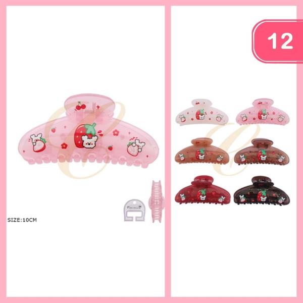 CUTE HAIR CLAW CLIP (12 UNITS)