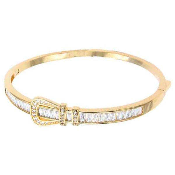 CLEAR CZ BANGLE BRACELET