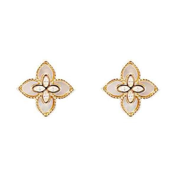 FLOWER MOP EARRING