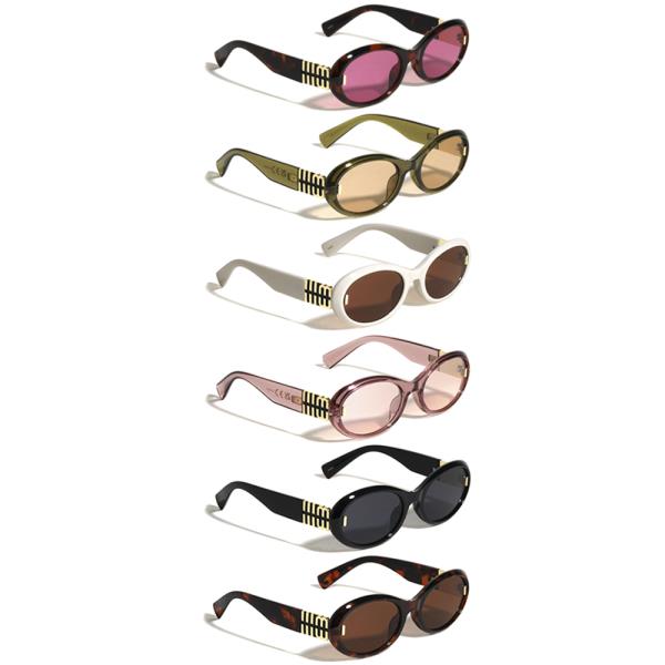 LARGE MIII COLOG FASHION OVAL SUNGLASSES 1DZ