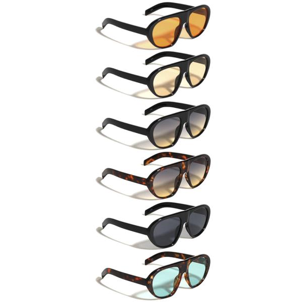 RETRO FASHION OVAL FRAM SUNGLASSES 1DZ