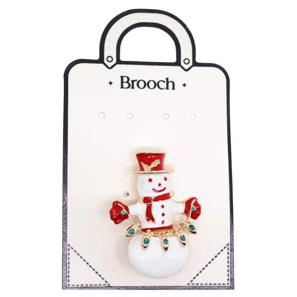 CHRISTMAS SNOWMAN BROOCH