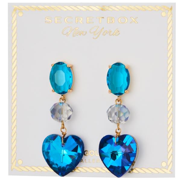 SECRET BOX SWAROVSKI O SHAPE DROP EARRING