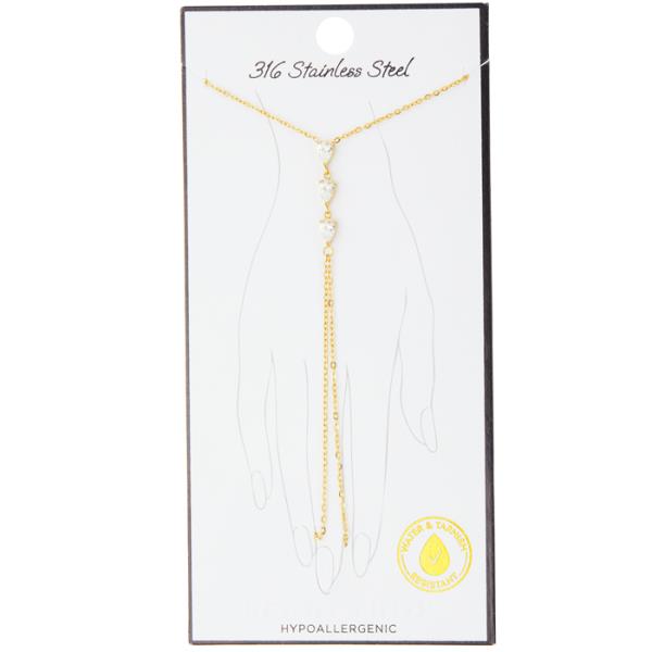 STAINLESS STEEL TEARDROP CUBIC HANDCHAIN