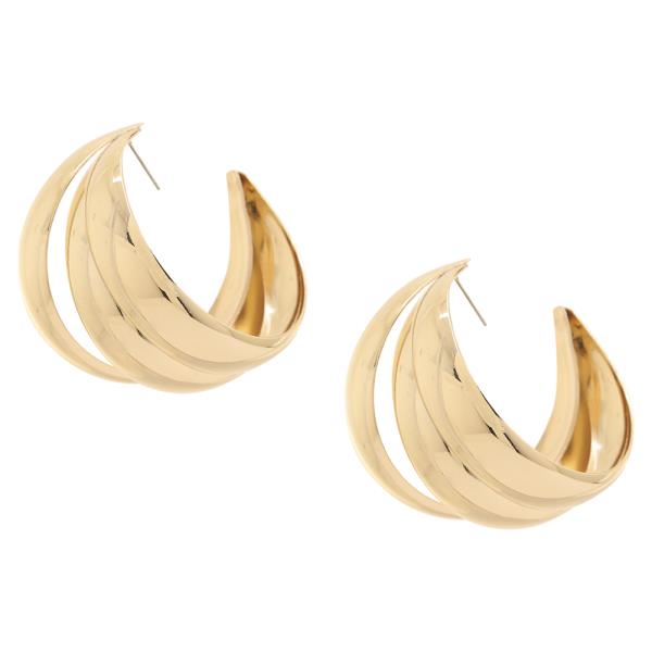 MULTI LAYER C HOOP EARRING