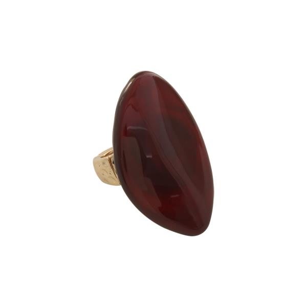 RESIN MARQUISE STATEMENT RING