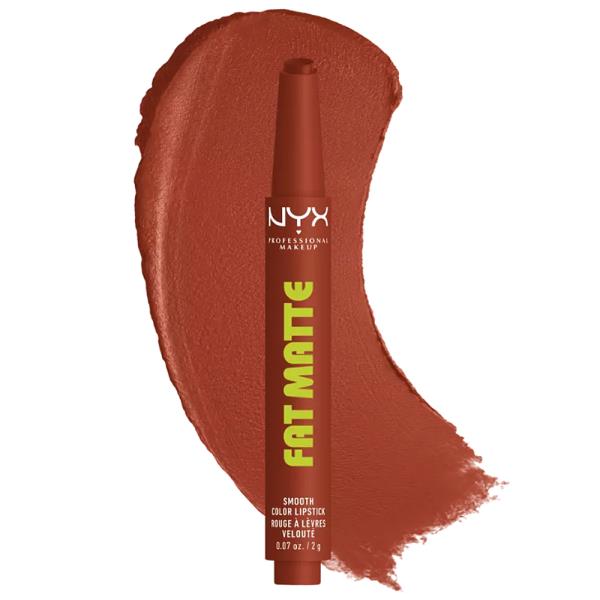 NYX PROFESSIONAL MAKEUP FATTE MATTE SMOOTH COLOR LIPSTICK (3 UNITS)