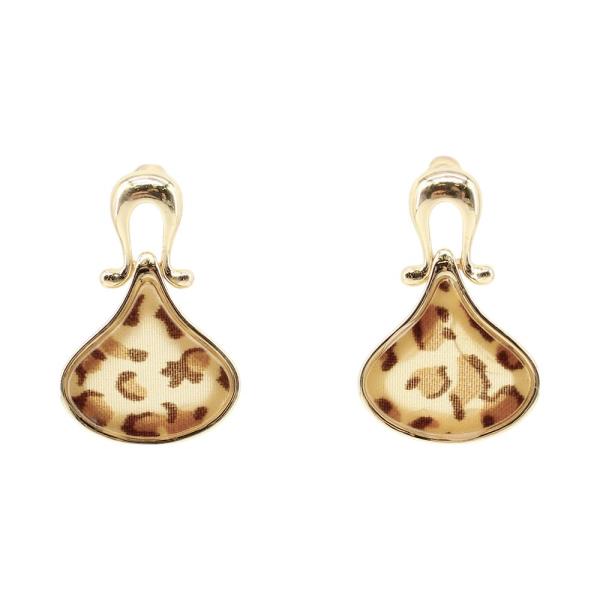 ANIMAL PRINT DROP EARRING