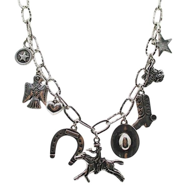 WESTERN COWBOY CHARM NECKLACE
