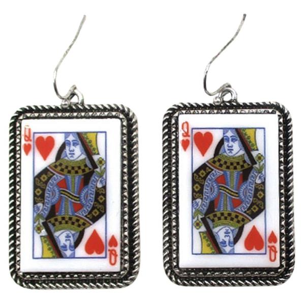 HEART QUEEN DANGLE EARRING