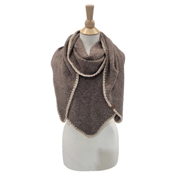 CC TRIANGLE BLANKET STITCH SCARF