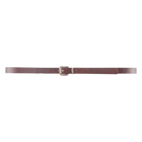 METAL RECTANGLE BUCKLE SKINNY BELT