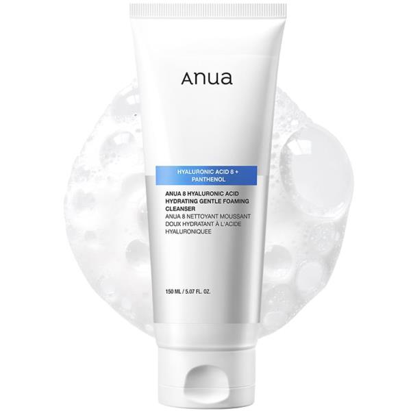 ANUA 8 HYALURONIC ACID HYDRATING GENTLE FOAMING CLEANSER