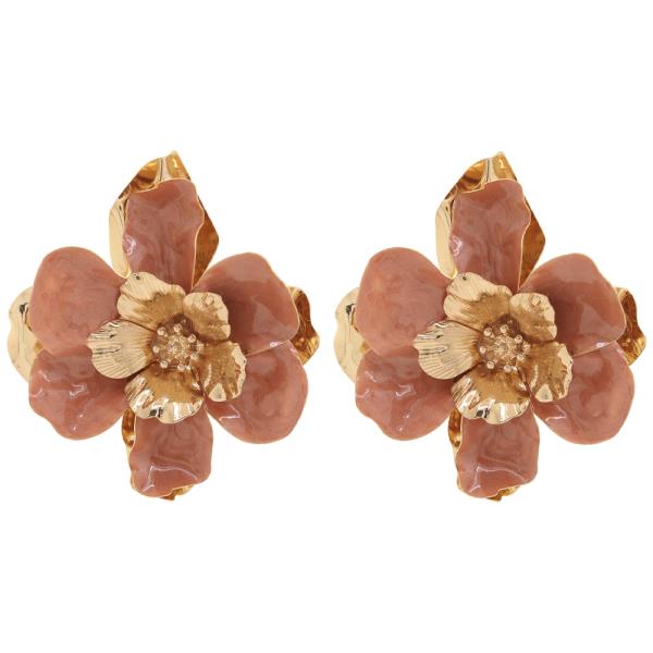 SDJ FLOWER METAL COLOR MIX EARRING