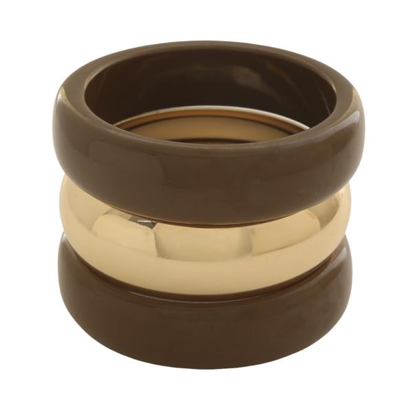 SDJ RETRO TRIO STACKED BANGLE BRACELET