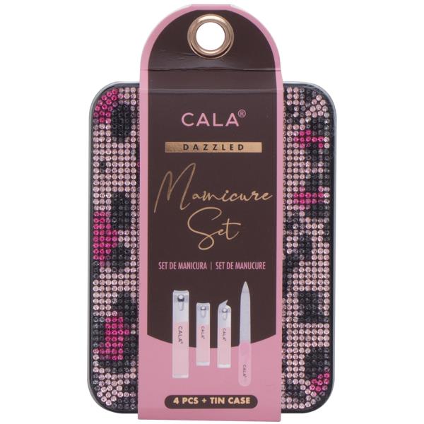 CALA DAZZLED MANICURE 4PC SET W TIN CASE