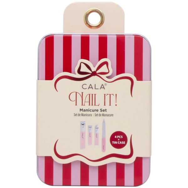 CALA NAIL IT MANICURE 4PC SET W TIN CASE