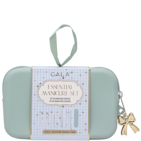 CALA ESSENTIAL MANICURE 7PC SET W SILICONE TRAVEL CASE
