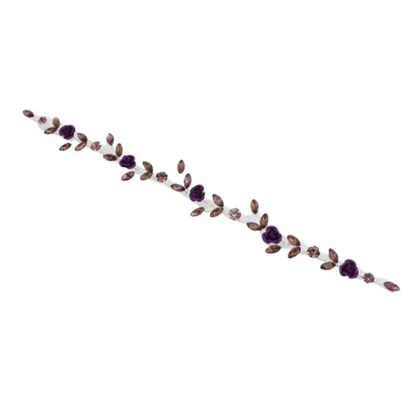 RHINESTONE CRYSTAL STONE FLORAL VINE HEADBAND