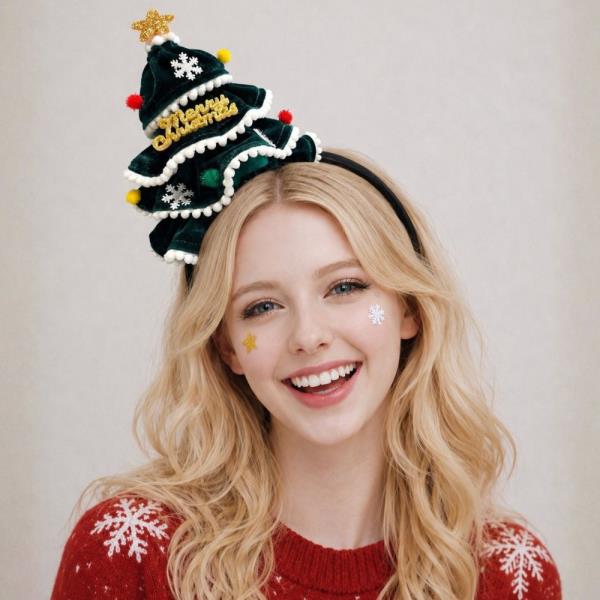 CHRISTMAS TREE HEADBAND