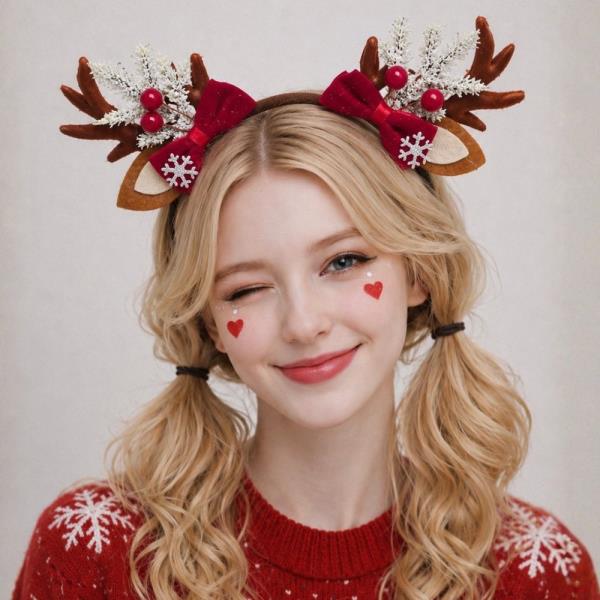 CHRISTMAS REINDEER ANTLER HEADBAND