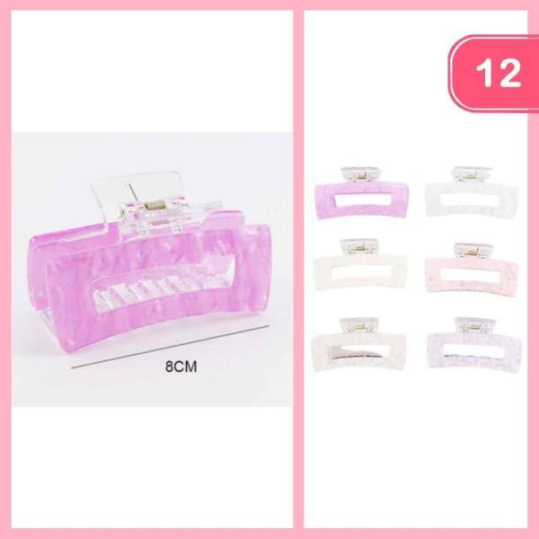 MARBEL HAIR CLAW CLIP (12 UNITS)