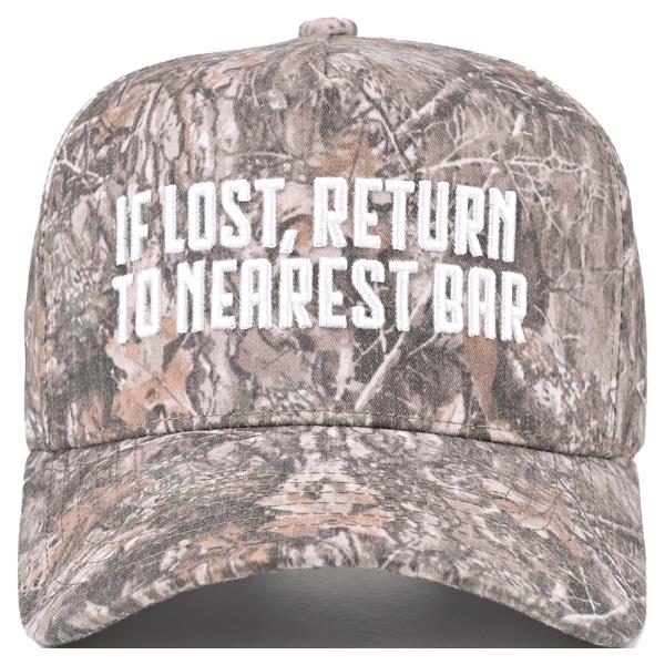 CC IF LOST, RETURN TO NEAREST BAR TRUCKER HAT