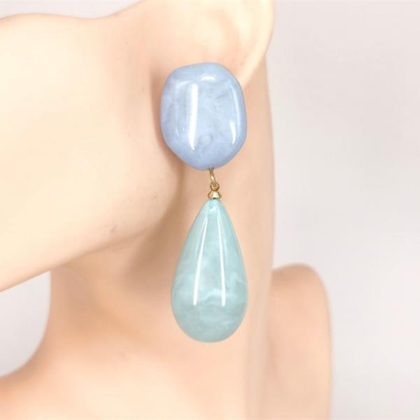 GEOMETRIC TEARDROP DROP EARRING