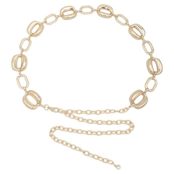 SQUARED OVAL LINK CHAIN BELT
