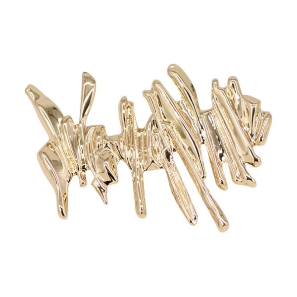 METAL ABSTRACT BRANCH BROOCH