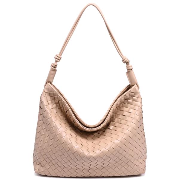 THEO WOVEN TEXTURED HOBO BAG
