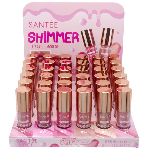 SANTEE SHIMMER LIP OIL (36 UNITS)