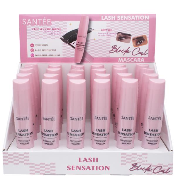 SANTEE LASH SENSATION BLACK CURL MASCARA (24 UNITS)