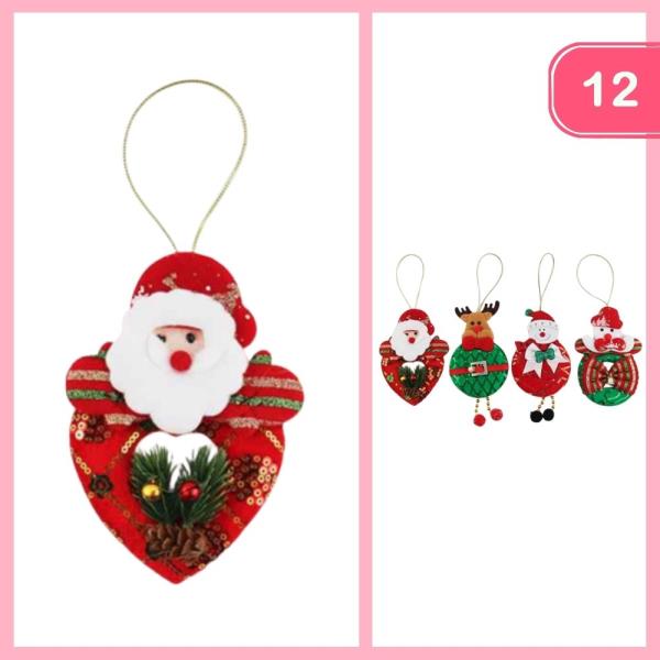 CHRISTMAS MIXED ORNAMENTS (12 UNITS)