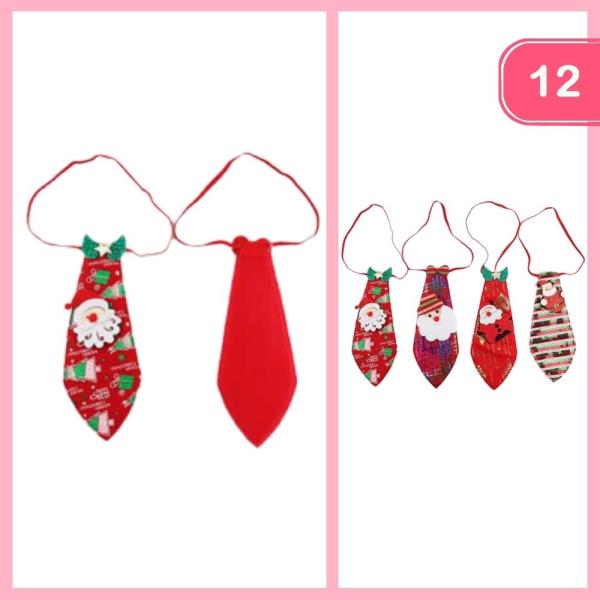 CHRISTMAS MIXED BOW TIES (12 UNITS)