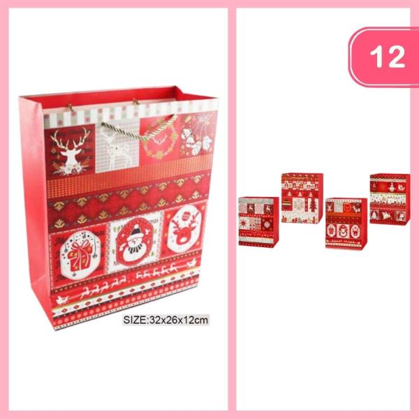 CHRISTMAS GIFT BAG (12 UNITS)