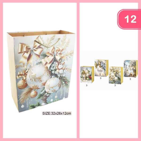 CHRISTMAS GIFT BAG (12 UNITS)