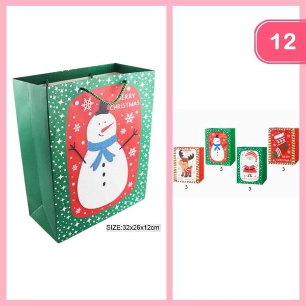 CHRISTMAS GIFT BAGS (12 UNITS)