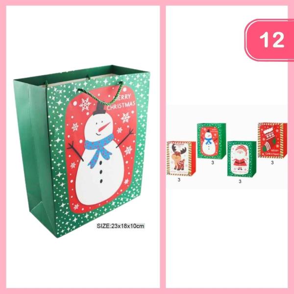 CHRISTMAS GIFT BAG (12 UNITS)