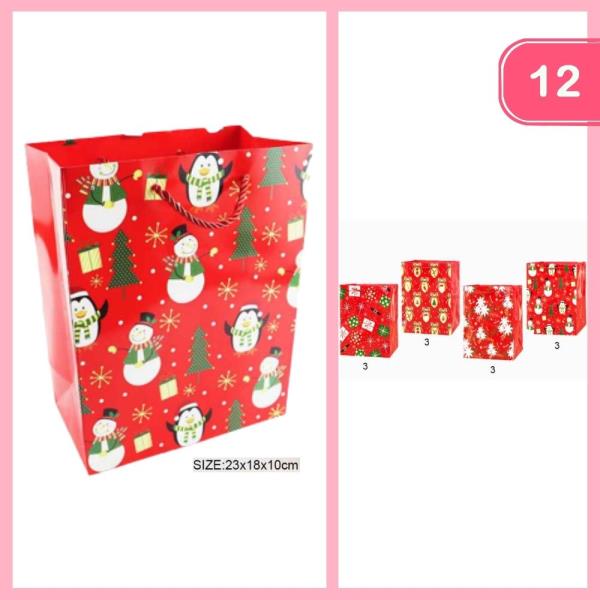 CHRISTMAS GIFT BAG (12 UNITS)