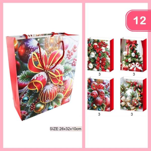 CHRISTMAS GIFT BAG (12 UNITS)