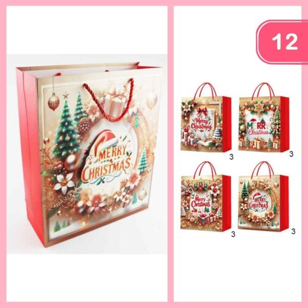 CHRISTMAS GIFT BAG (12 UNITS)